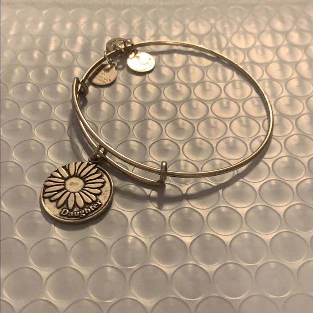Alex and Ani bracelet with flower charm